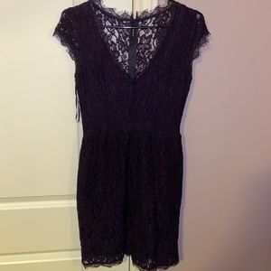 Deep Purple Lace Dress